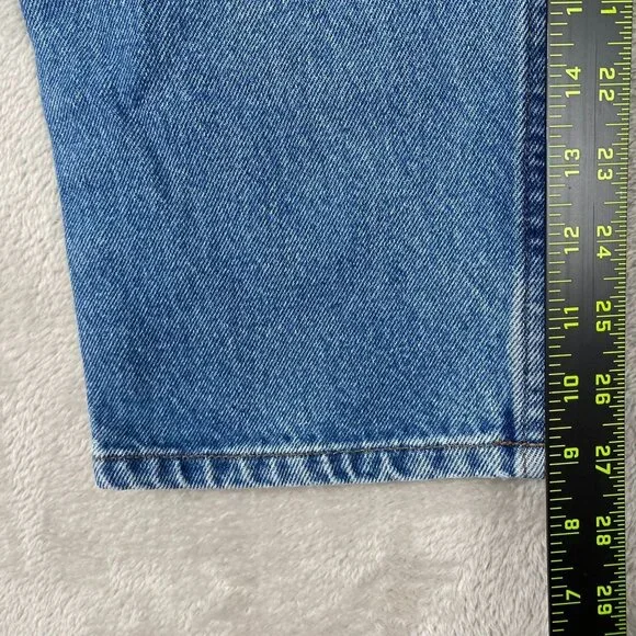 L.L. Bean Men's Jeans 36x29 100% Cotton Natural Fit Straight Leg Blue Denim - Picture 5 of 13